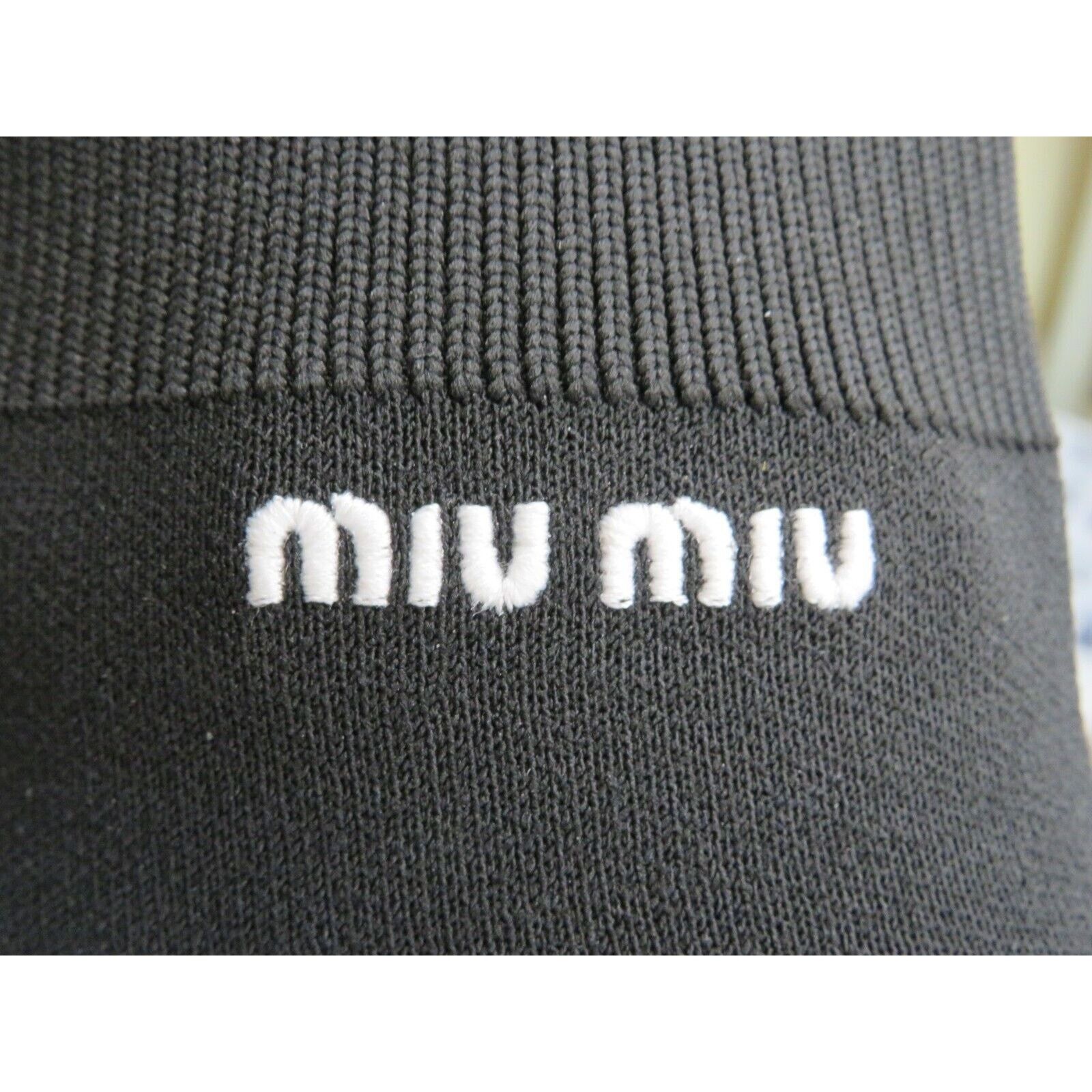 5T664C BLACK KNIT WHITE LOGO PULL ON HIGH SOCK SNEAKERS 41
