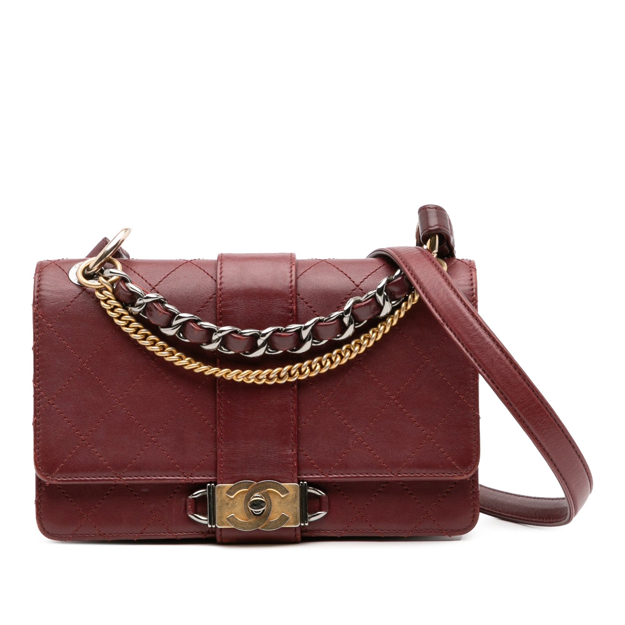 Chanel CC Stitched Calfskin Chain Flap Size ONE SIZE - 1 Thumbnail