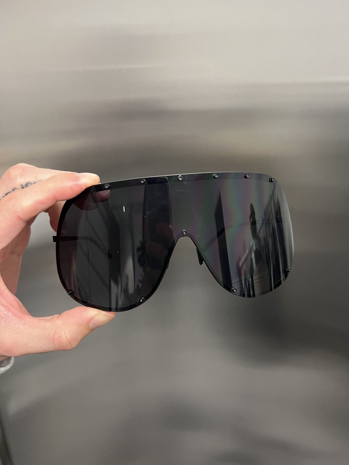 Rick Owens Mask/Shield sunglasses | Grailed