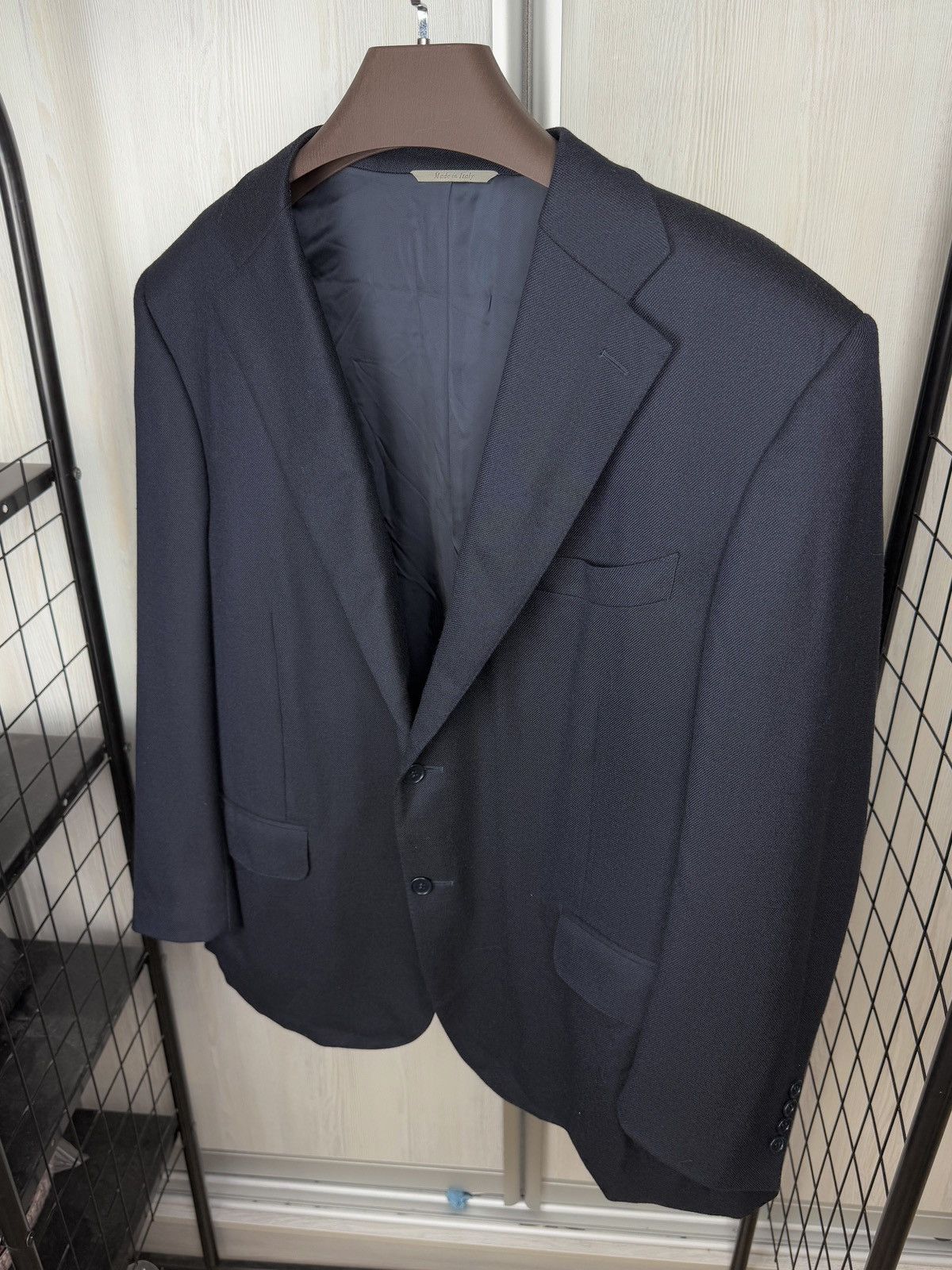 Canali Canali Travel dark blue wool 2 button blazer sport coat Size 48R - 6 Thumbnail