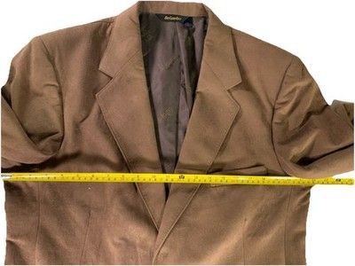 Other Vintage Size 40R Two Button Tailored Faux Suede Sport Coat B Size 40R - 5 Thumbnail