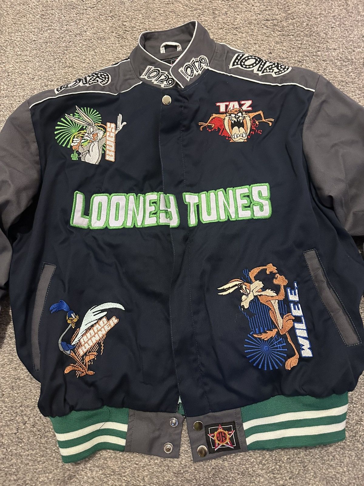 JH Design Vintage JH Design Looney Tunes Nascar Jacket Medium Size US M / EU 48-50 / 2 - 2 Thumbnail