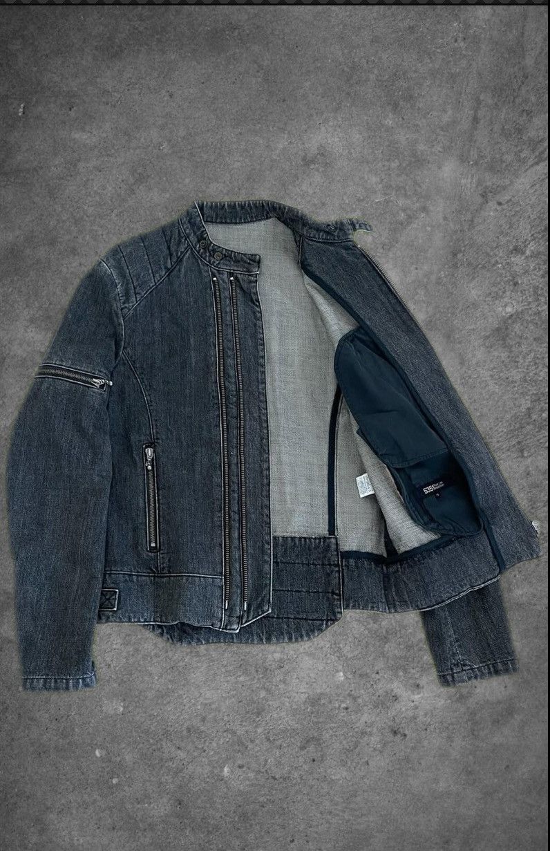 5351 POUR LES HOMMES 5351 pour les hommes multizipper rider denim jacket Size US M / EU 48-50 / 2 - 2 Thumbnail