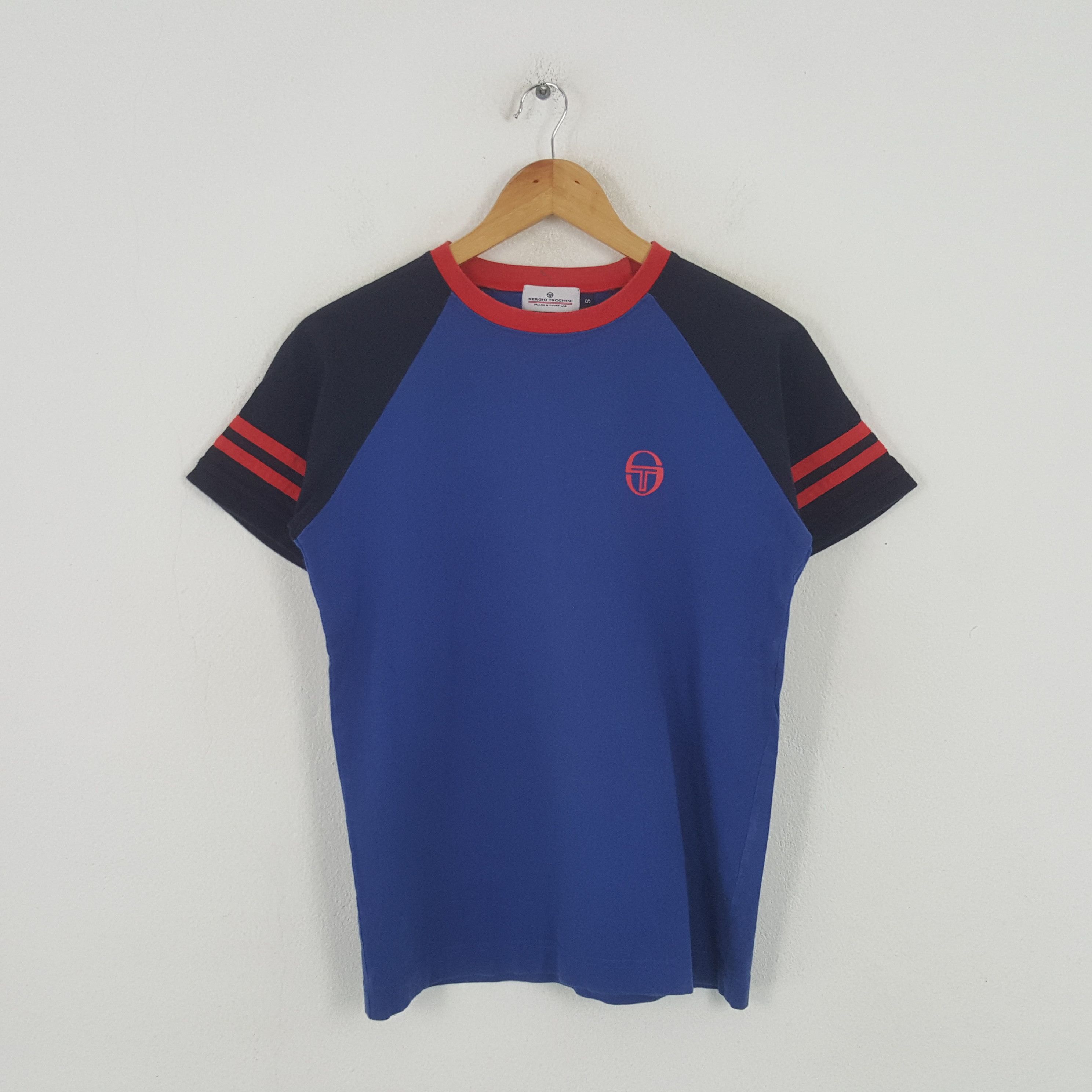 Sergio Tacchini × Vintage Vintage Sergio Tacchini American Sports Style Tshirt C276N48 Size US M / EU 48-50 / 2 - 1 Thumbnail