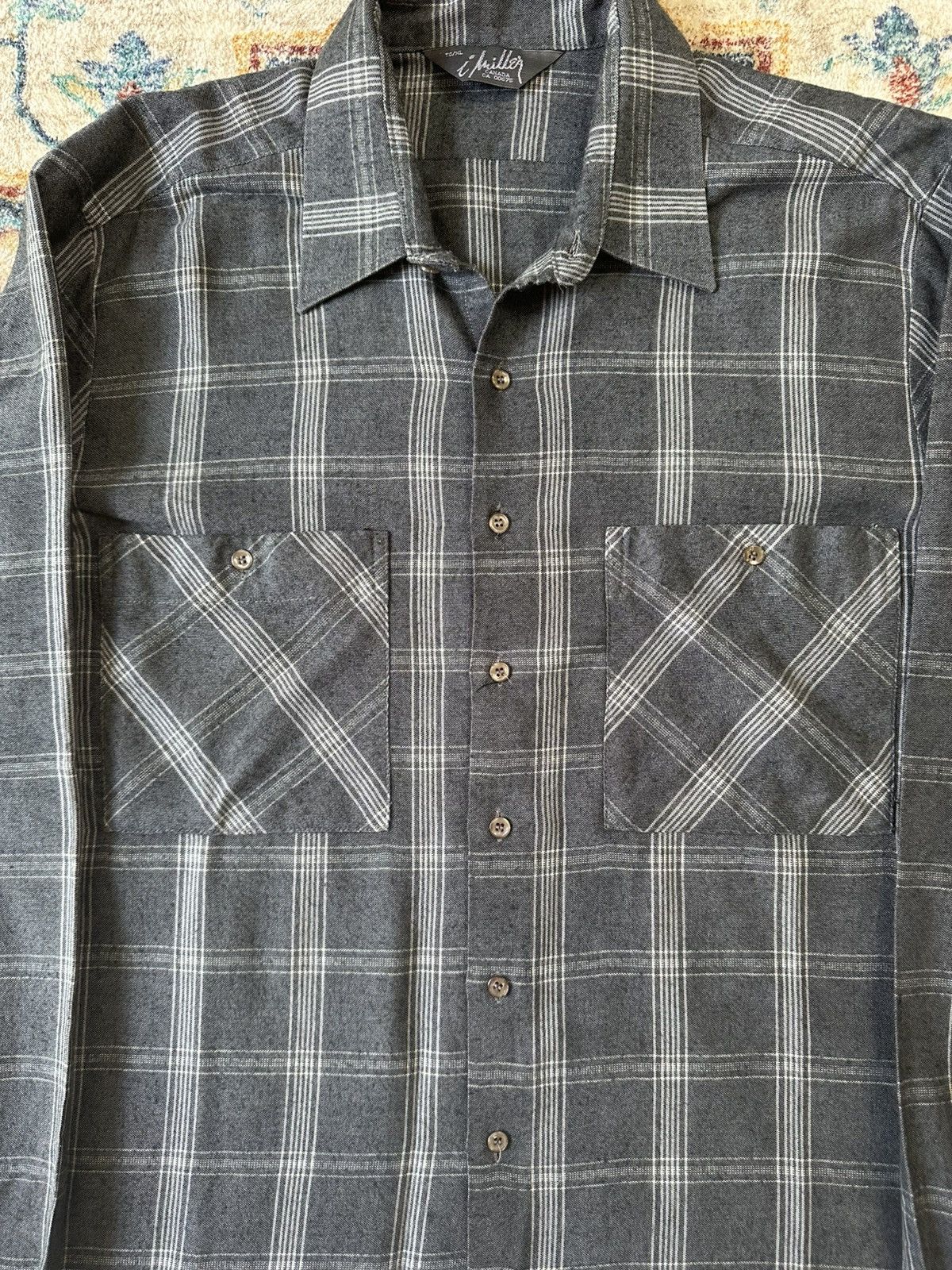 Vintage Vintage 1980s Miller Plaid Button-up Shirt Size XL Size US XL / EU 56 / 4 - 4 Thumbnail