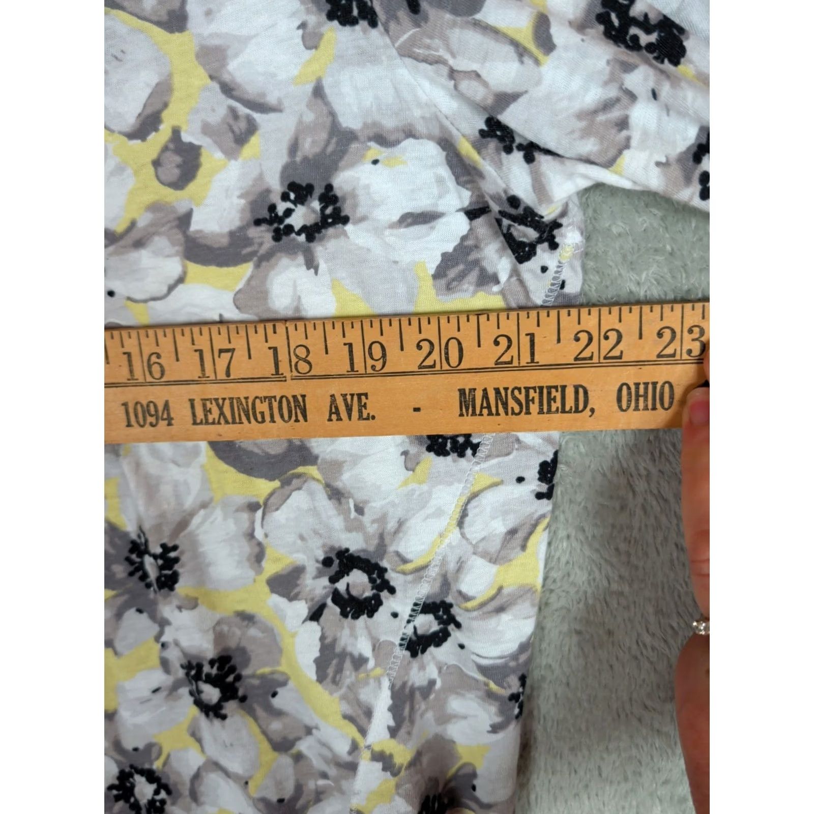 J. Jill J. Jill Love Linen Pullover Top Women's L Black White Floral 3/4 Sleeve Size L / US 10 / IT 46 - 7 Thumbnail