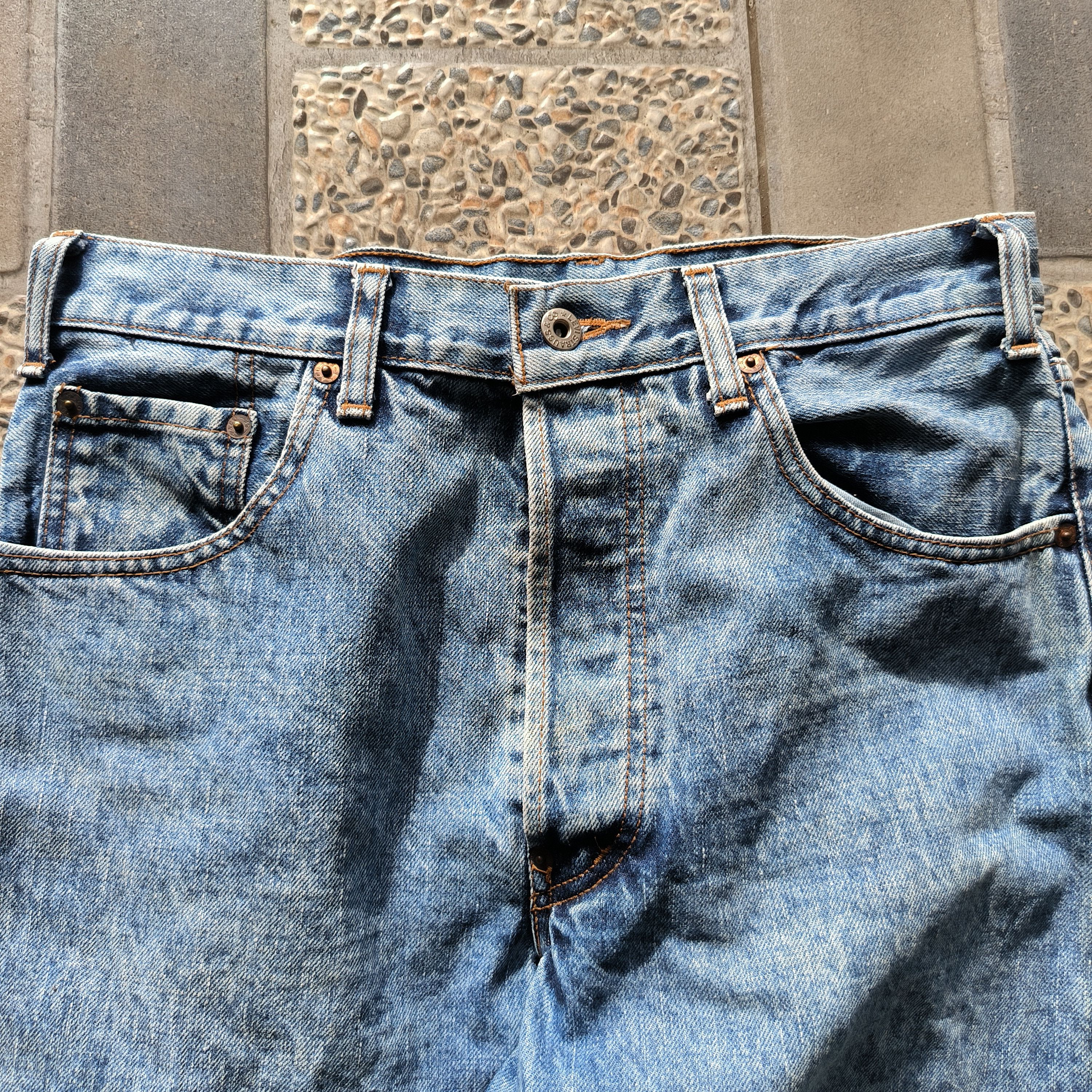 Levi's Vintage 1980s Levis 701XX Big E Selvedge Jeans Size US 30 / EU 46 - 10 Thumbnail