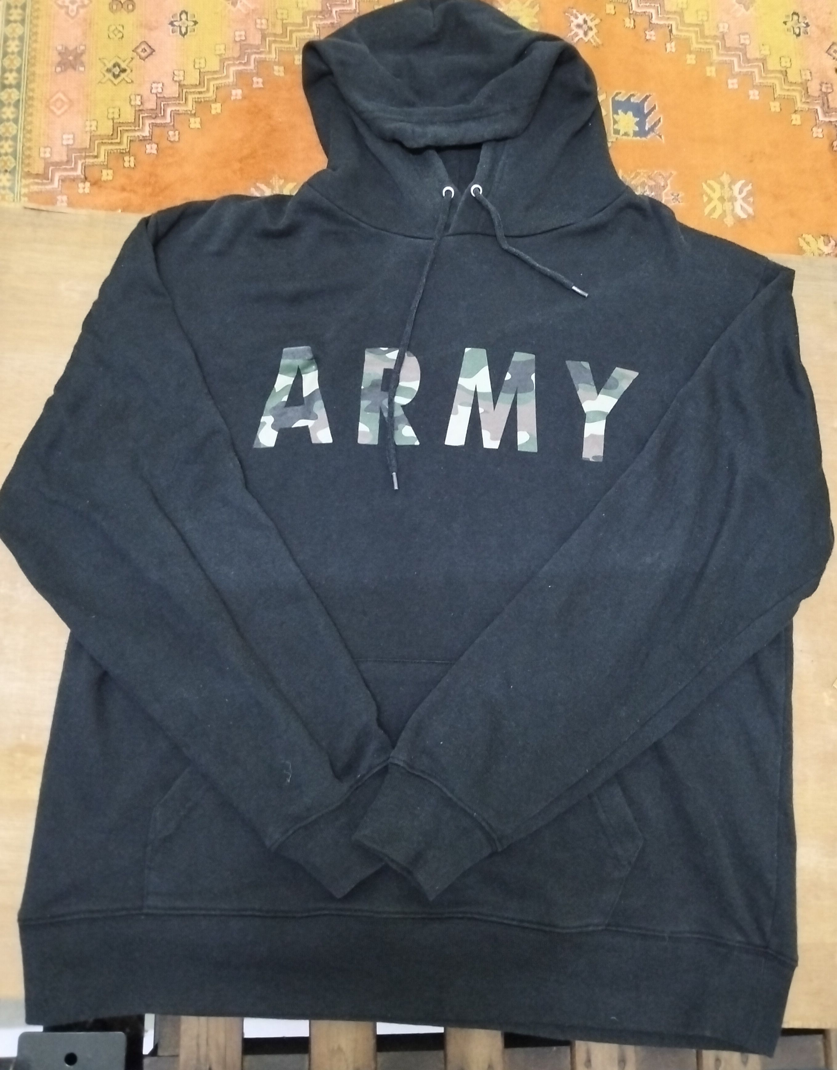 Vintage ARMY hoodie black Size US XL / EU 56 / 4 - 1 Preview