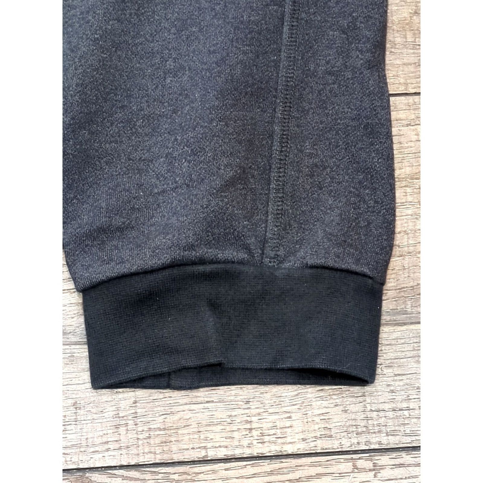 Nike VINTAGE Nike Sportswear Sweatpants Mens L Black Swoosh Fleece Athletic Gym Jogger Size US 33 - 3 Thumbnail