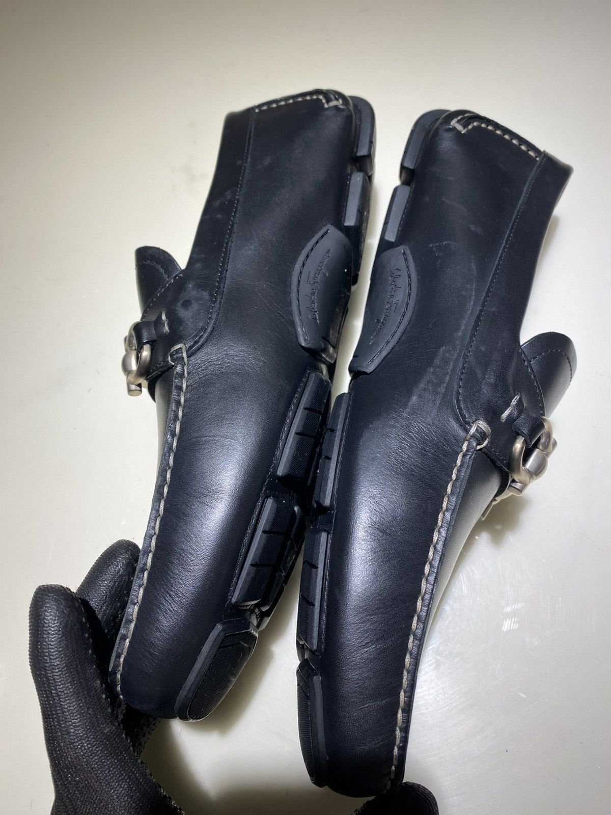 Salvatore Ferragamo Salvatore Ferragamo Parigi Leather Loafers 9.5 Size US 9.5 / EU 42-43 - 7 Thumbnail