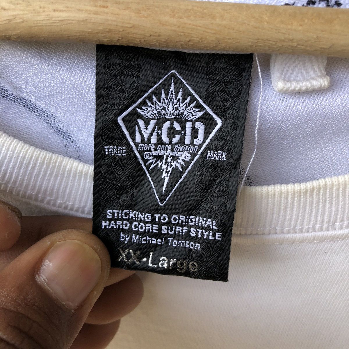 Japanese Brand MCD More Core Division Embroided Tshirt Size US XL / EU 56 / 4 - 8 Thumbnail