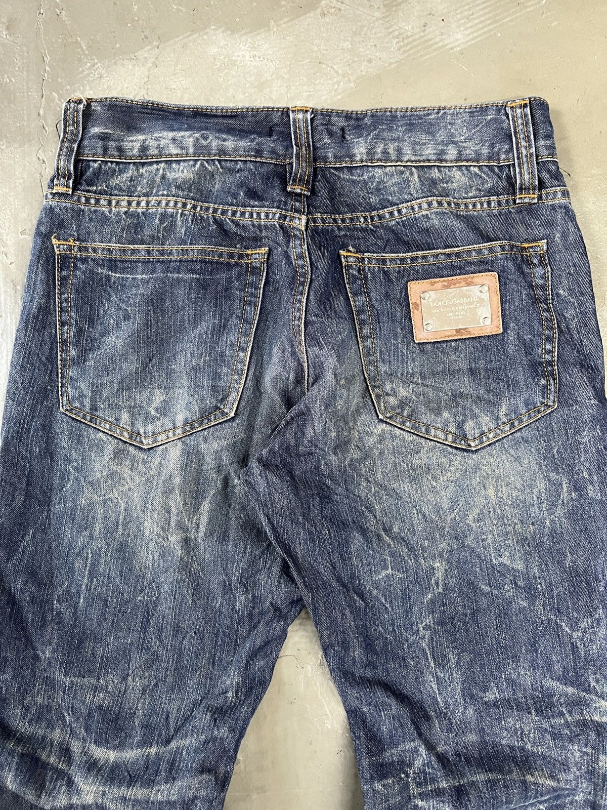 Dolce & Gabbana Dolce & Gabbana Whiskered Clawmark Washed Classic Denim Size US 30 / EU 46 - 3 Thumbnail