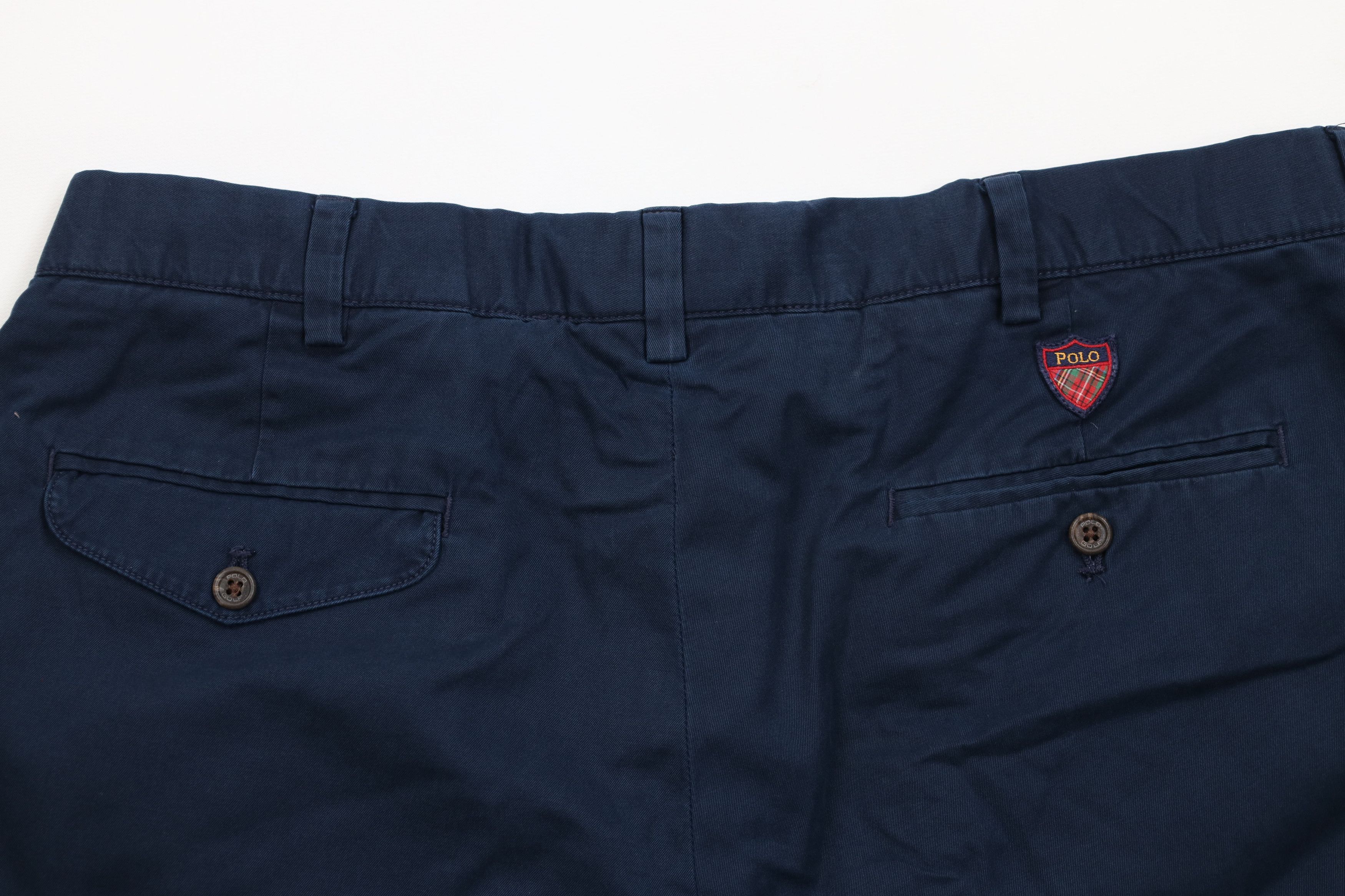 Ralph Lauren Vintage 90s Polo Golf Ralph Lauren Chino Shorts Blue Cotton Size US 34 / EU 50 - 11 Thumbnail