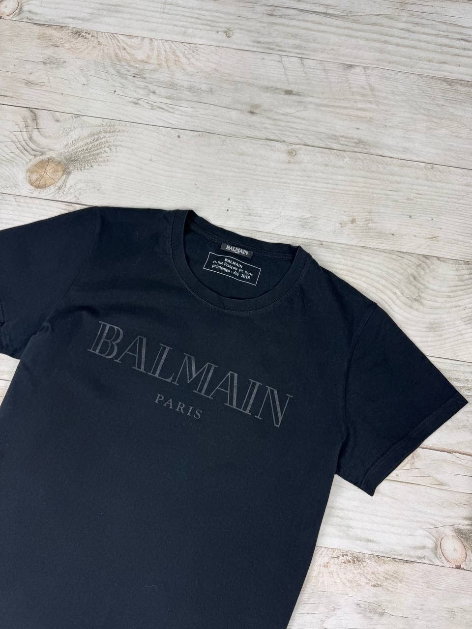 Balmain Balmaine Paris Big Logo T Shirt Size US L / EU 52-54 / 3 - 2 Thumbnail