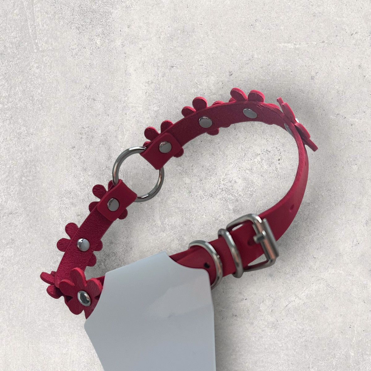 Other Flower PU Leather Choker Size ONE SIZE - 3 Thumbnail