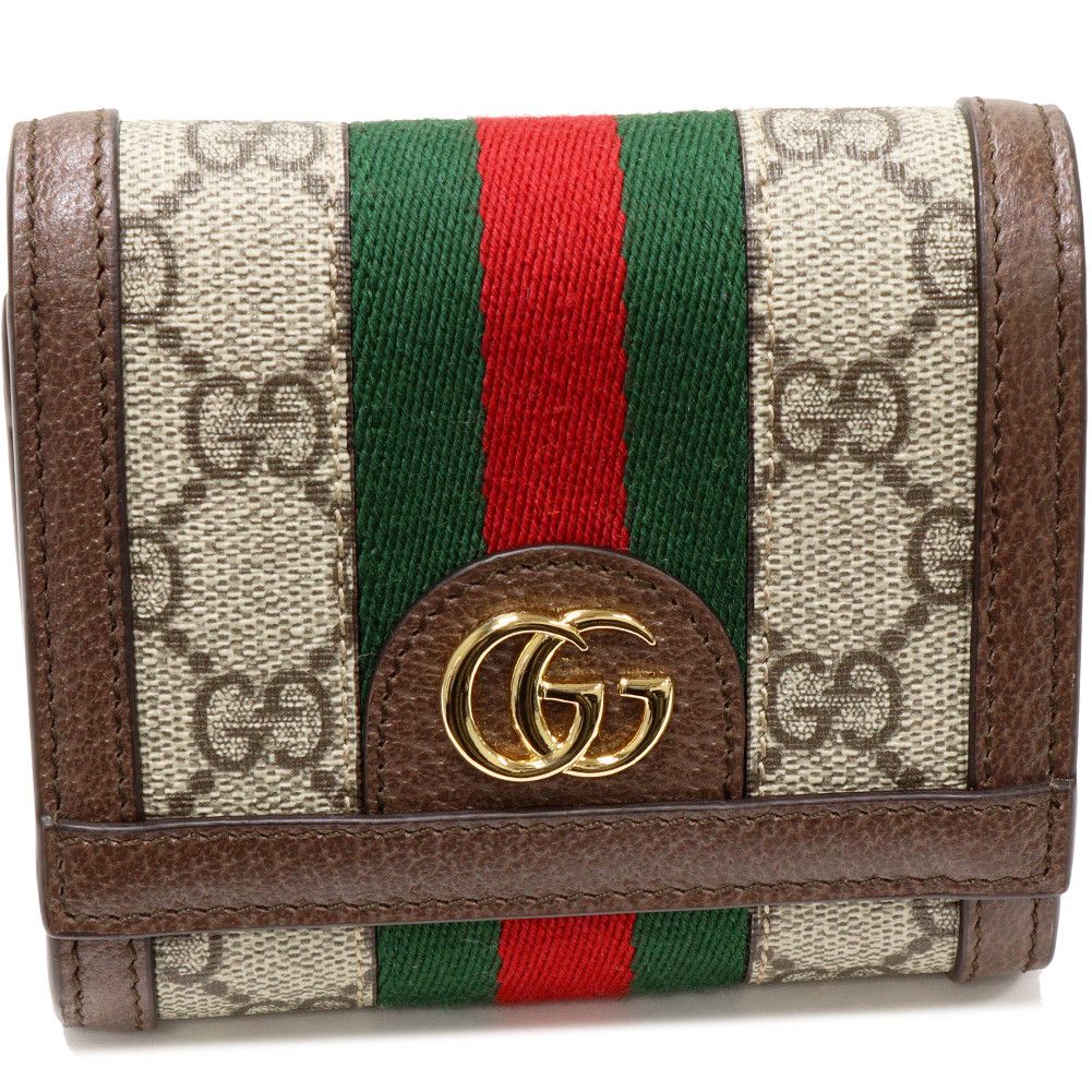 Gucci Gucci Gucci PVC Canvas Bifold Wallet with L-Zip Canvas Short Wallet 598662 in Pristine Condition Size ONE SIZE - 1 Thumbnail