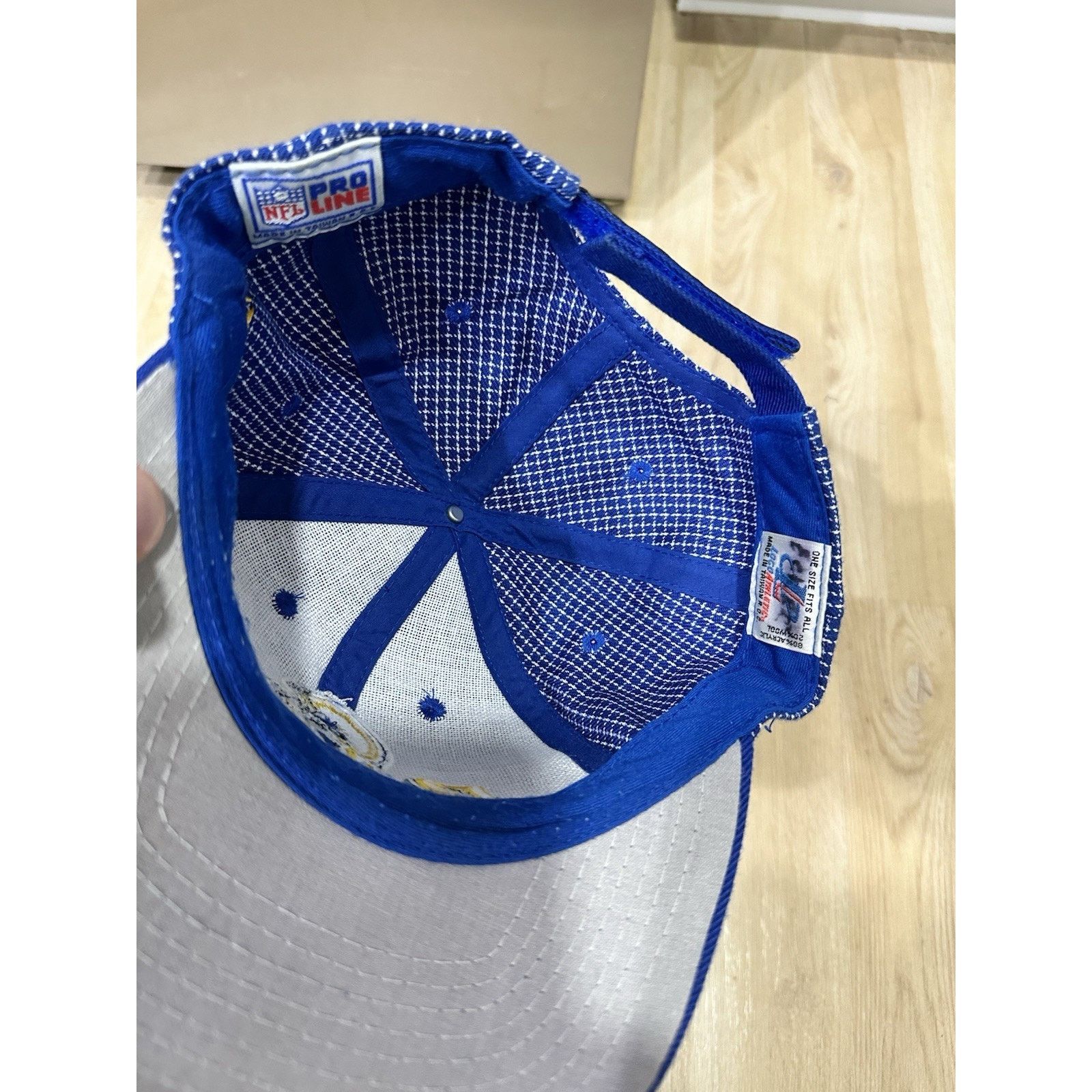 Logo Athletic St. Louis Rams Logo Athletic Grid Vintage Strapback Cap Hat Size ONE SIZE - 7 Thumbnail