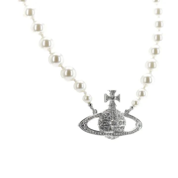 Vivienne Westwood Vivienne Westwood Pearl Bas Relief Choker Necklace Size ONE SIZE - 7 Thumbnail
