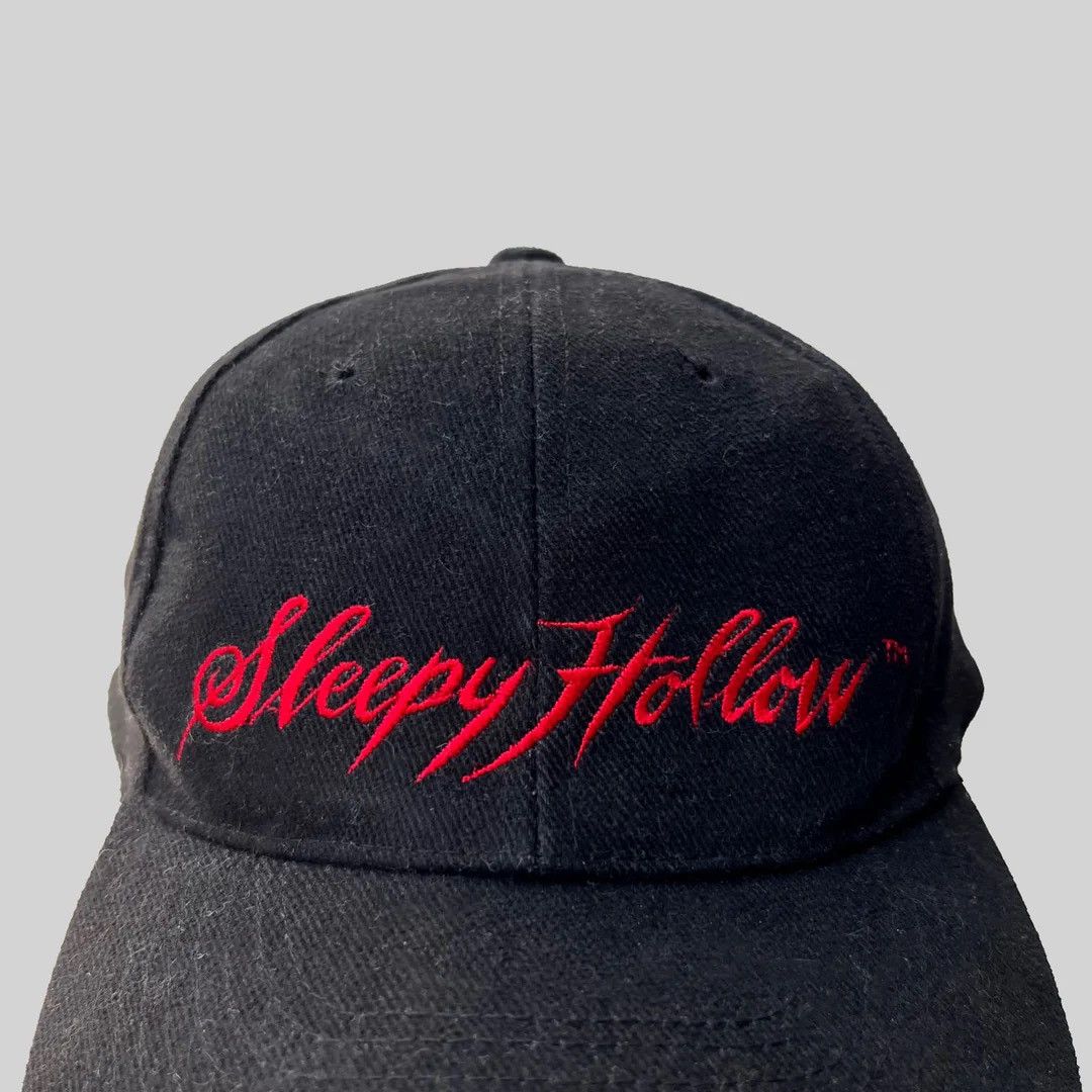 Vintage Sleepy Hollow 2000 Vtg Johnny Depp Movie Promo Logo Cap Hat Size ONE SIZE - 2 Thumbnail