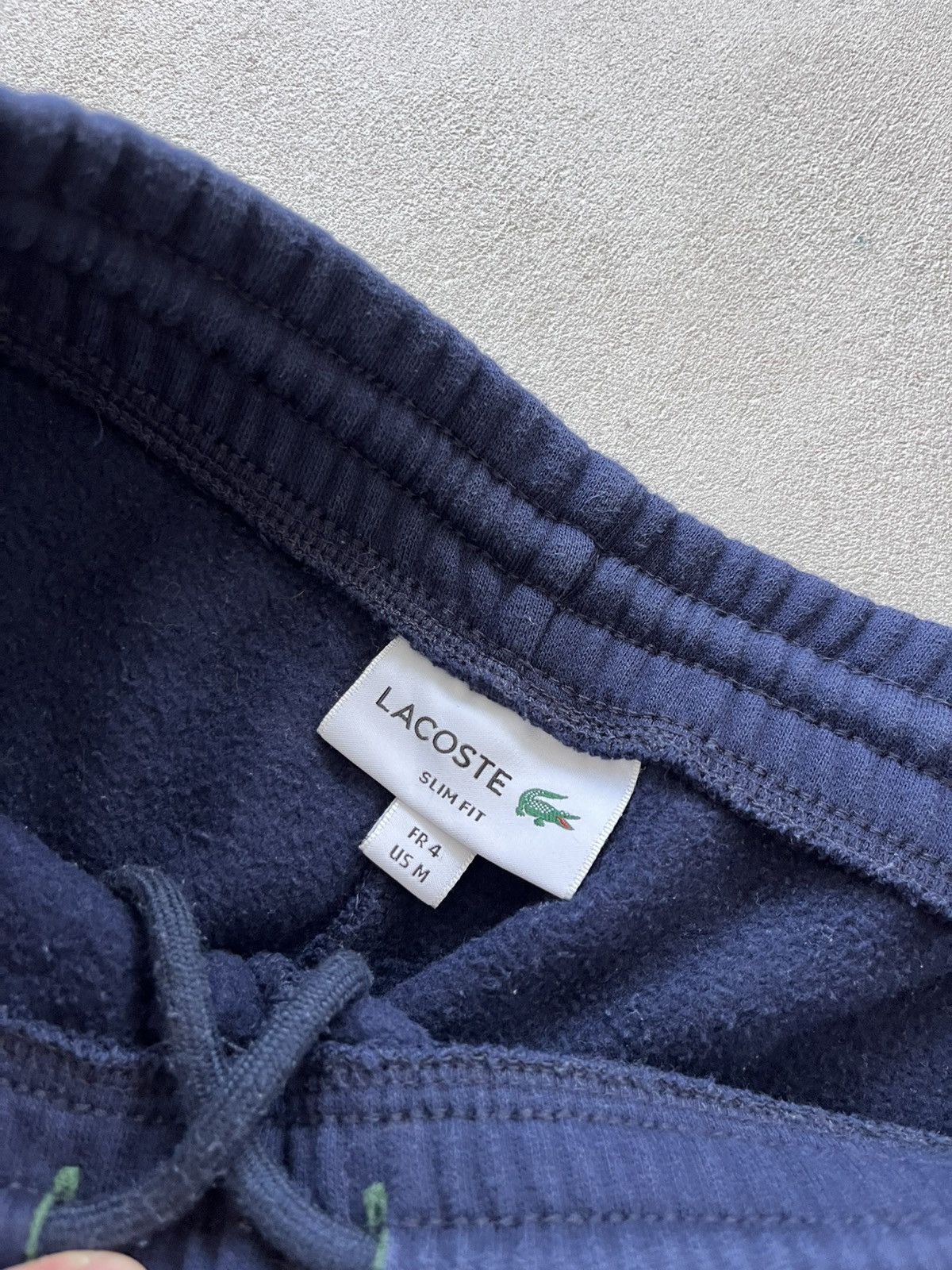 Lacoste Vintage Lacoste Navy Minimalistic Sweatpants Y2K Track Pants Size US 32 / EU 48 - 15 Thumbnail