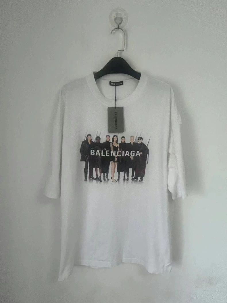 Balenciaga Balenciaga White band portrait short sleeve T-shirt Size US M / EU 48-50 / 2 - 1 Thumbnail