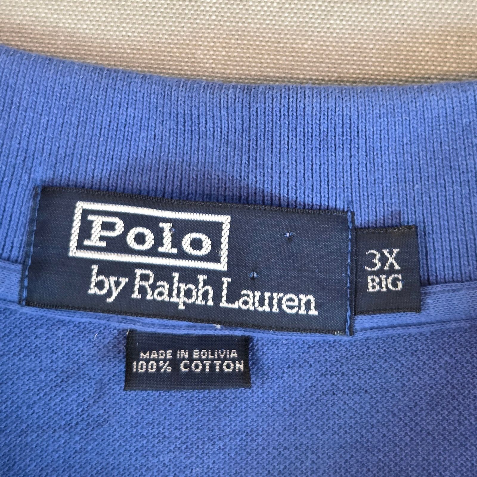 Polo Ralph Lauren Polo Ralph Lauren Blue Polo 3X Big Size US XXL / EU 58 / 5 - 3 Thumbnail
