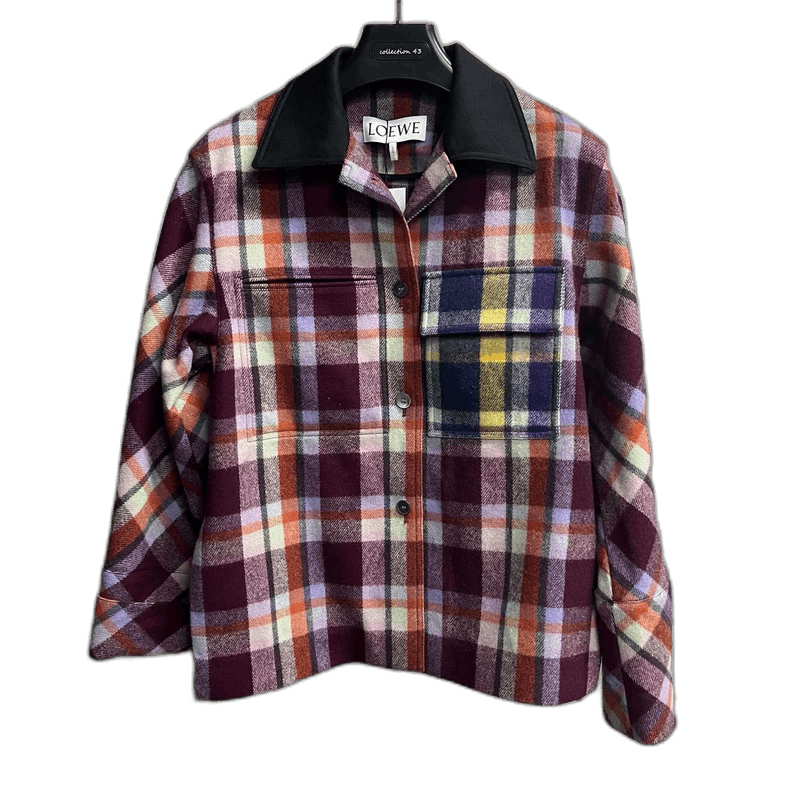 Loewe Loewe Checkered Flannel Jacket with Pockets Size M / US 6-8 / IT 42-44 - 1 Thumbnail