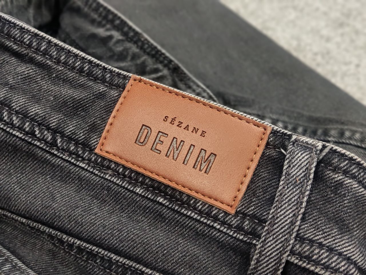 Sezane Sezane Paris Design Dark Gray Wide Leg Denim Jeans Size 26" / US 2 / IT 38 - 11 Thumbnail
