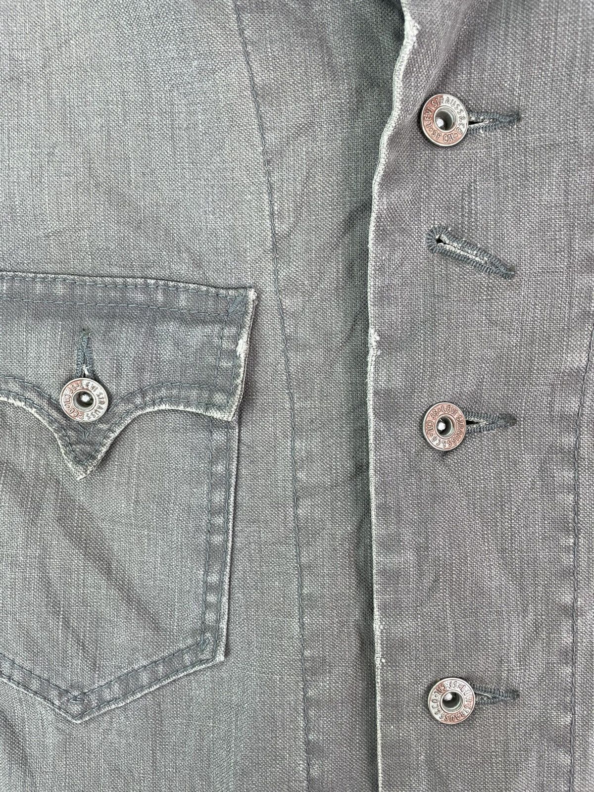 Levi's × Vintage Rare Levis workwear chore jacket button up Size US L / EU 52-54 / 3 - 3 Thumbnail