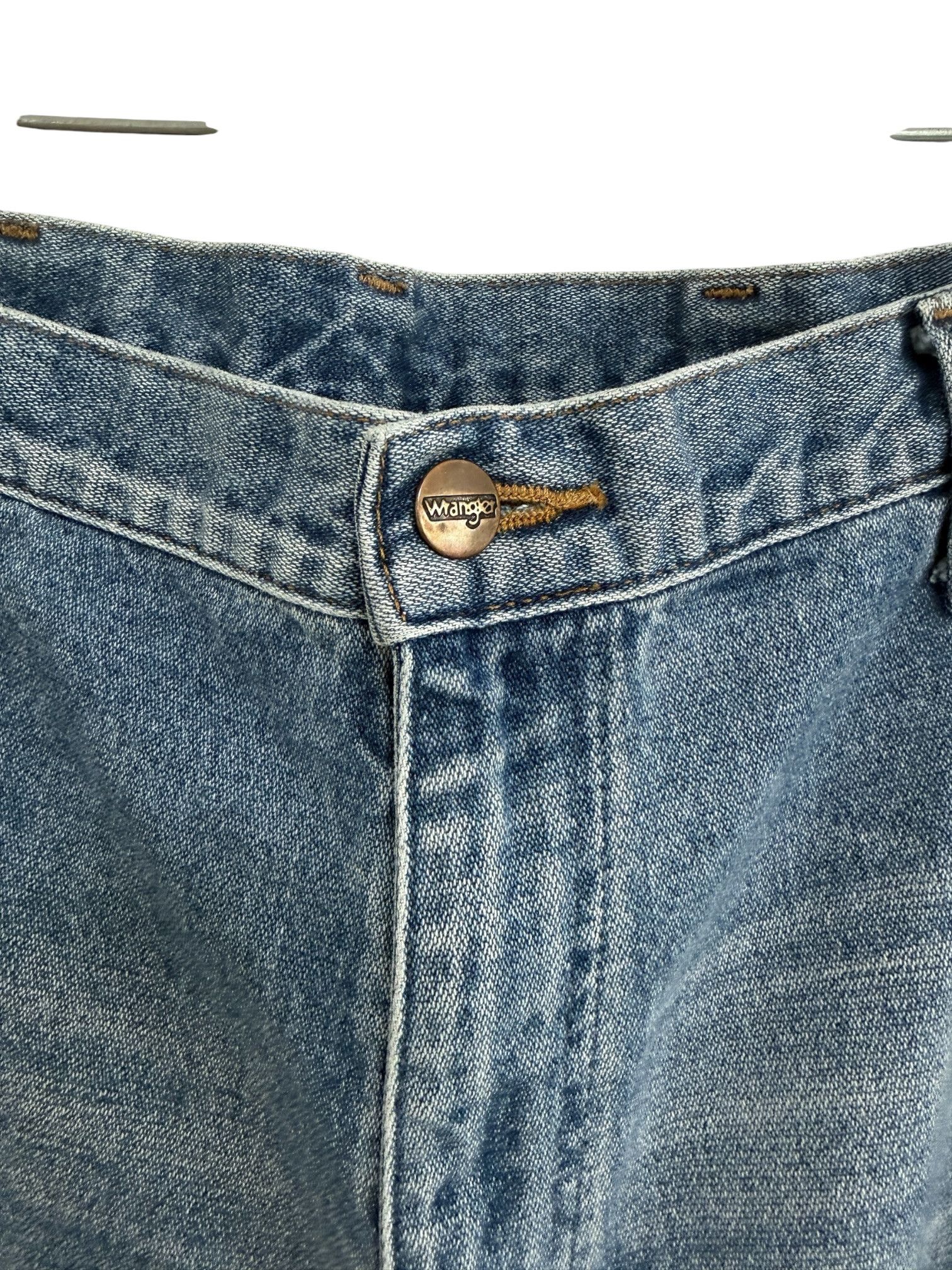 Wrangler RARE Wrangler JAPAN Reconstructed Denim Olive Cargo Pants Size US 30 / EU 46 - 4 Thumbnail