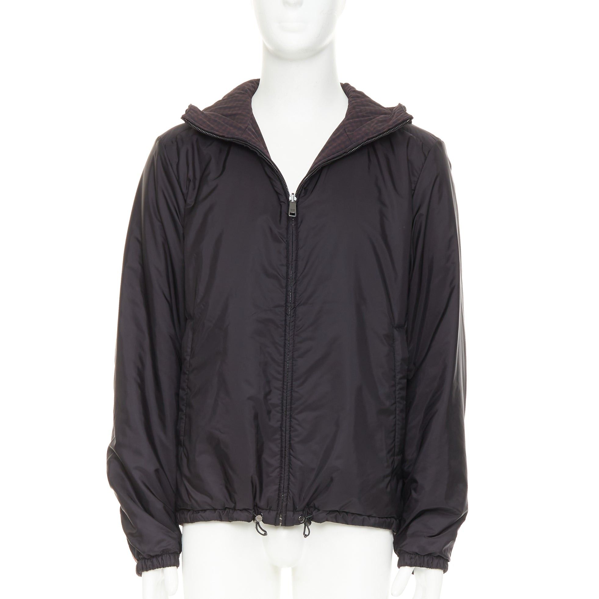 Prada Prada Sport Black Jacket – Archive Nylon Outerwear / Red Tab