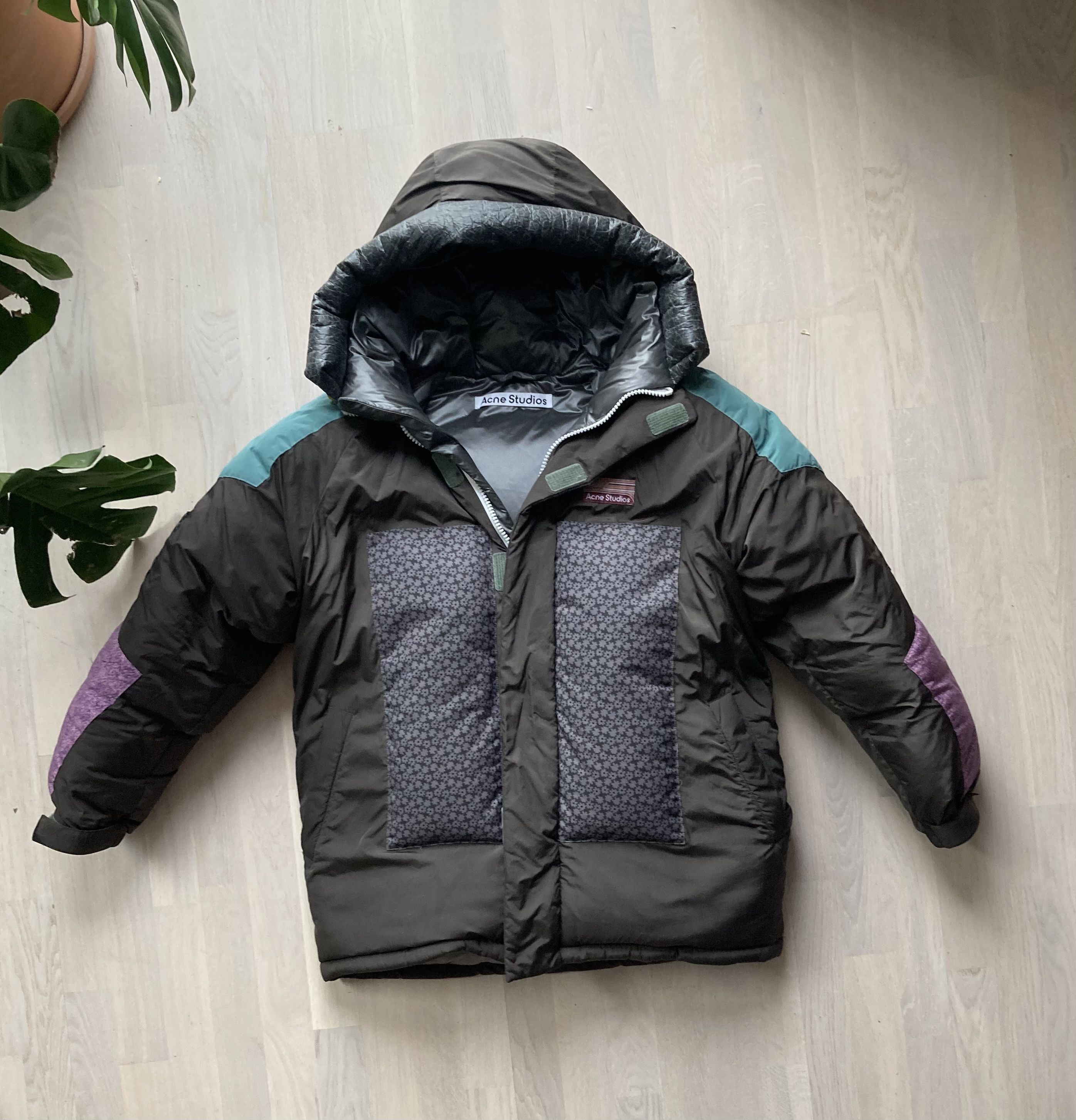 image of Acne Studios Hooded Ripstop Puffer, Men's (Size Small)