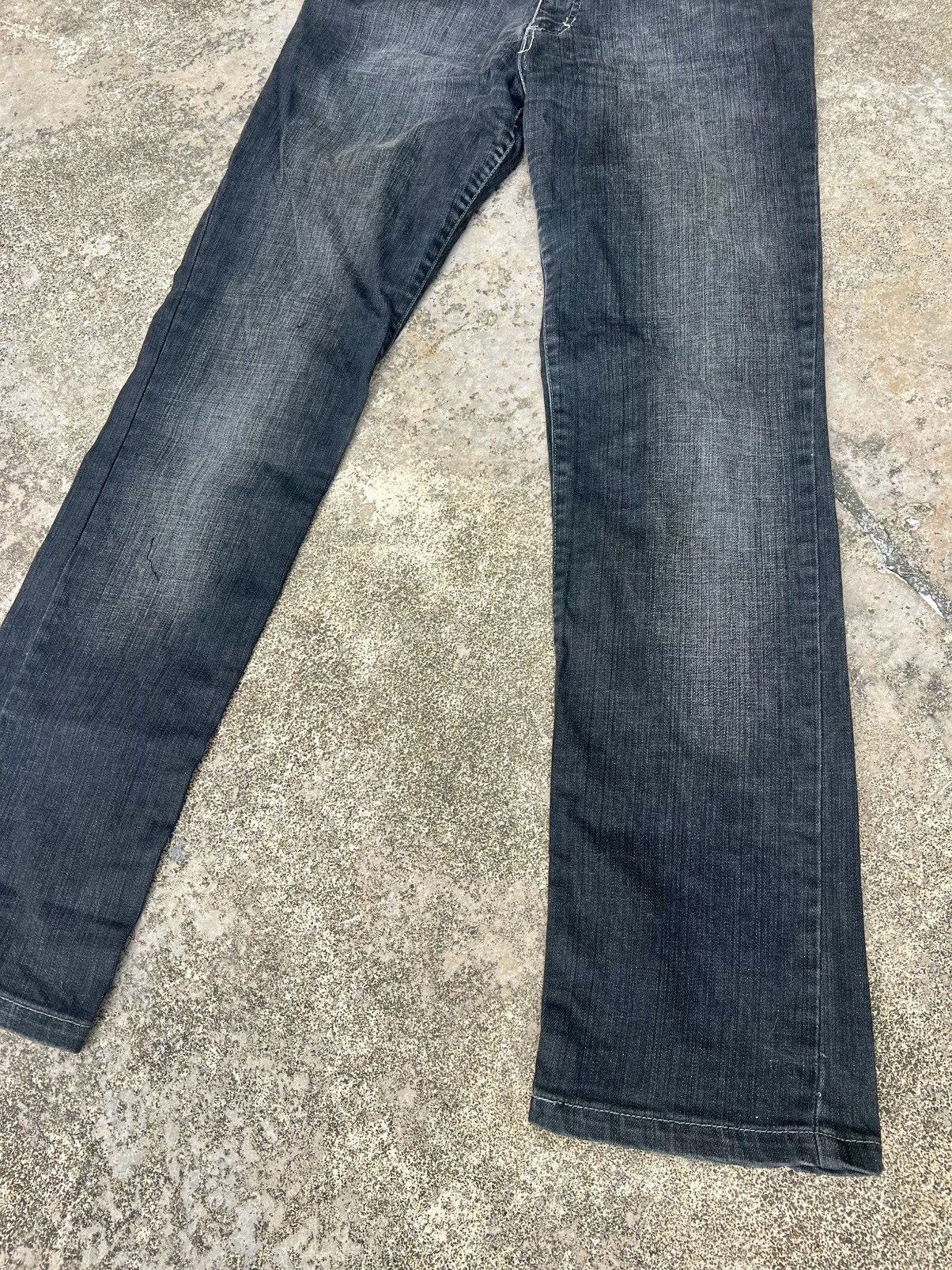 Just Cavalli Vintage Y2K Just Cavalli Rhinestones Jeans Black Denim Size US 34 / EU 50 - 4 Thumbnail