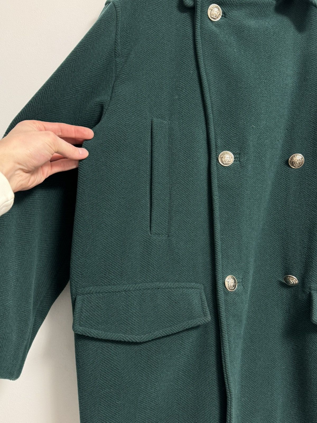 Versace Versace Coat Men’s Green Wool Luxury Coats Size US L / EU 52-54 / 3 - 8 Thumbnail