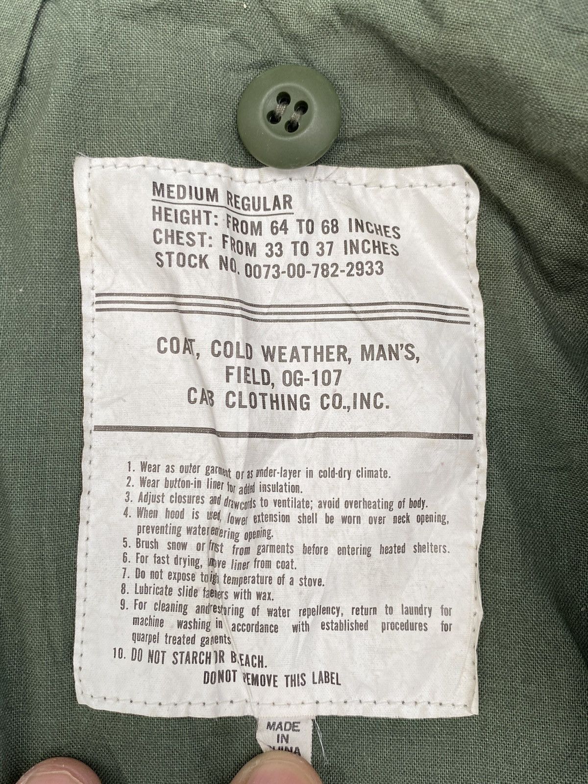 Vintage Vtg Field, OG-107 Jacket Military Size US M / EU 48-50 / 2 - 8 Thumbnail