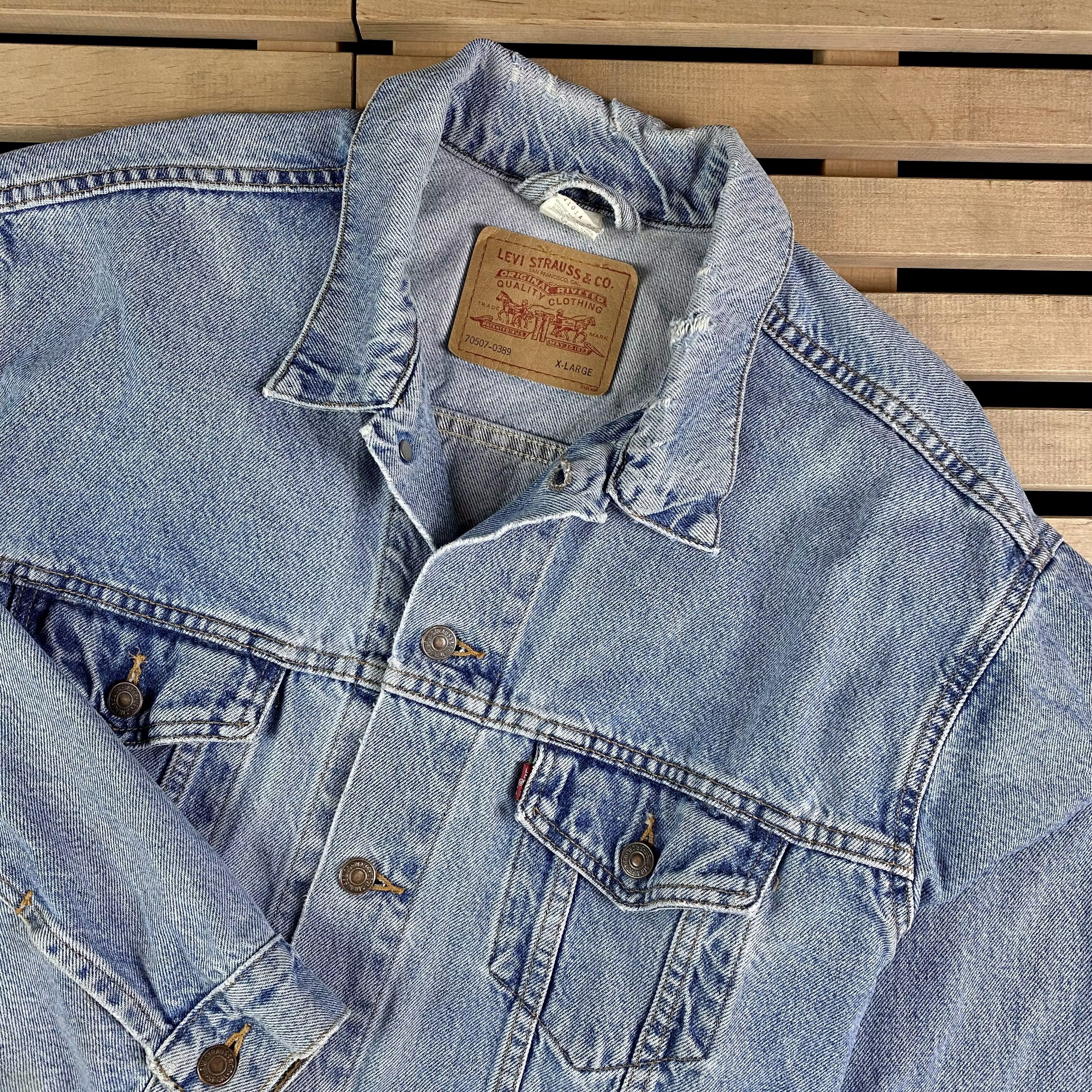 Levi's × Levi's Vintage Clothing × Vintage Men’s Bomber Denim Jacket Levi’s Vintage Mexico Size XL Size US XL / EU 56 / 4 - 2 Thumbnail
