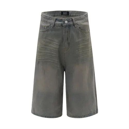 VIBE Distressed washed men's street style punk denim shorts Size US 32 / EU 48 - 7 Thumbnail