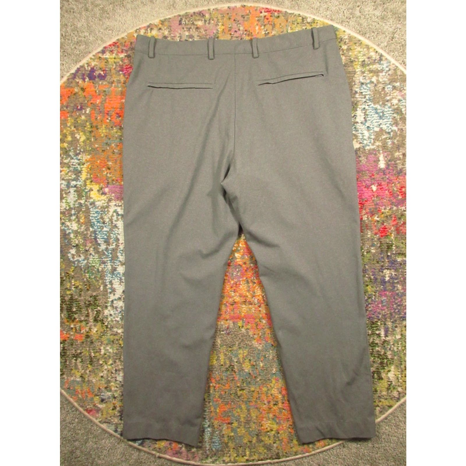 Uniqlo UniQlo Dress Pants Womens 2XL Gray Smart Ankle Stretch Pockets Office Retro EUC Size 40" / US 18 - 2 Thumbnail