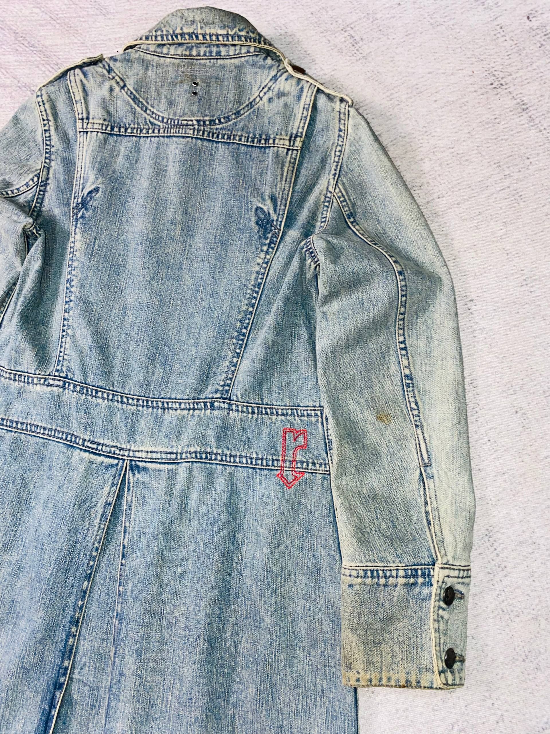 Roen Roen Rugged Denim Long Jacket Size S / US 4 / IT 40 - 10 Thumbnail