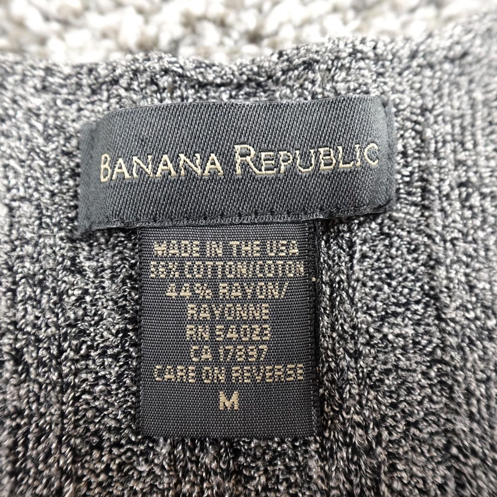 Banana Republic VINTAGE Banana Republic Sweater Womens M Gray Ribbed Knit V Neck Pullover 90s USA Mens Size M / US 6-8 / IT 42-44 - 4 Thumbnail
