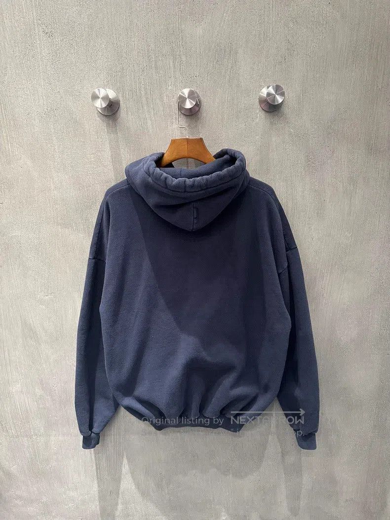 Balenciaga Balenciaga Yellow Wheat Ear Dark Blue Hoodie Size US XS / EU 42 / 0 - 2 Thumbnail