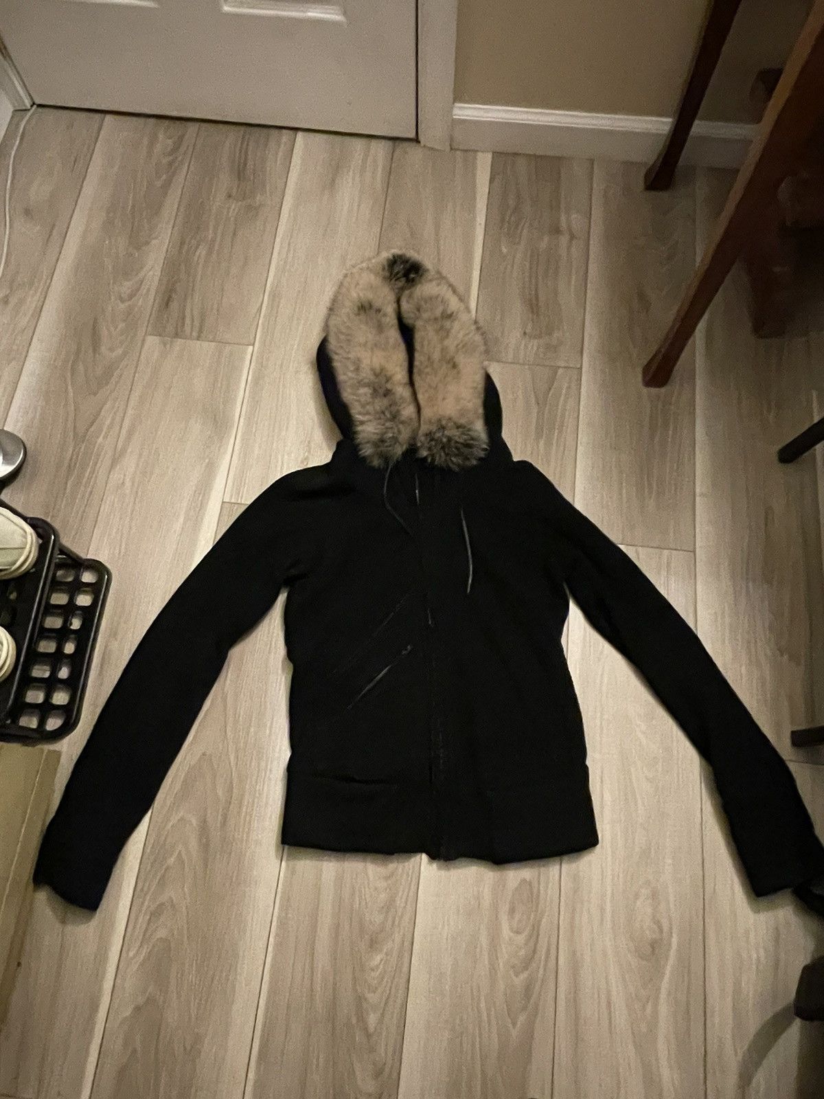 image of If Six Was Nine Fur Parka in Black, Men's (Size XS)