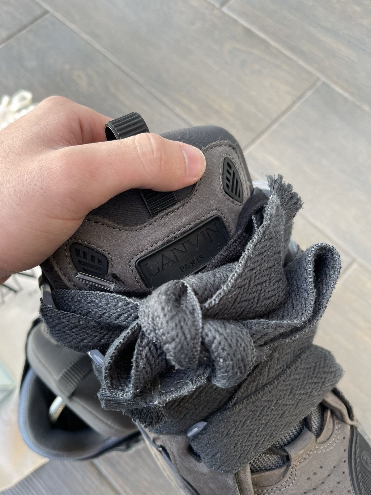 Lanvin Lanvin Curb Sneakers Grey Size US 9 / EU 42 - 13 Thumbnail