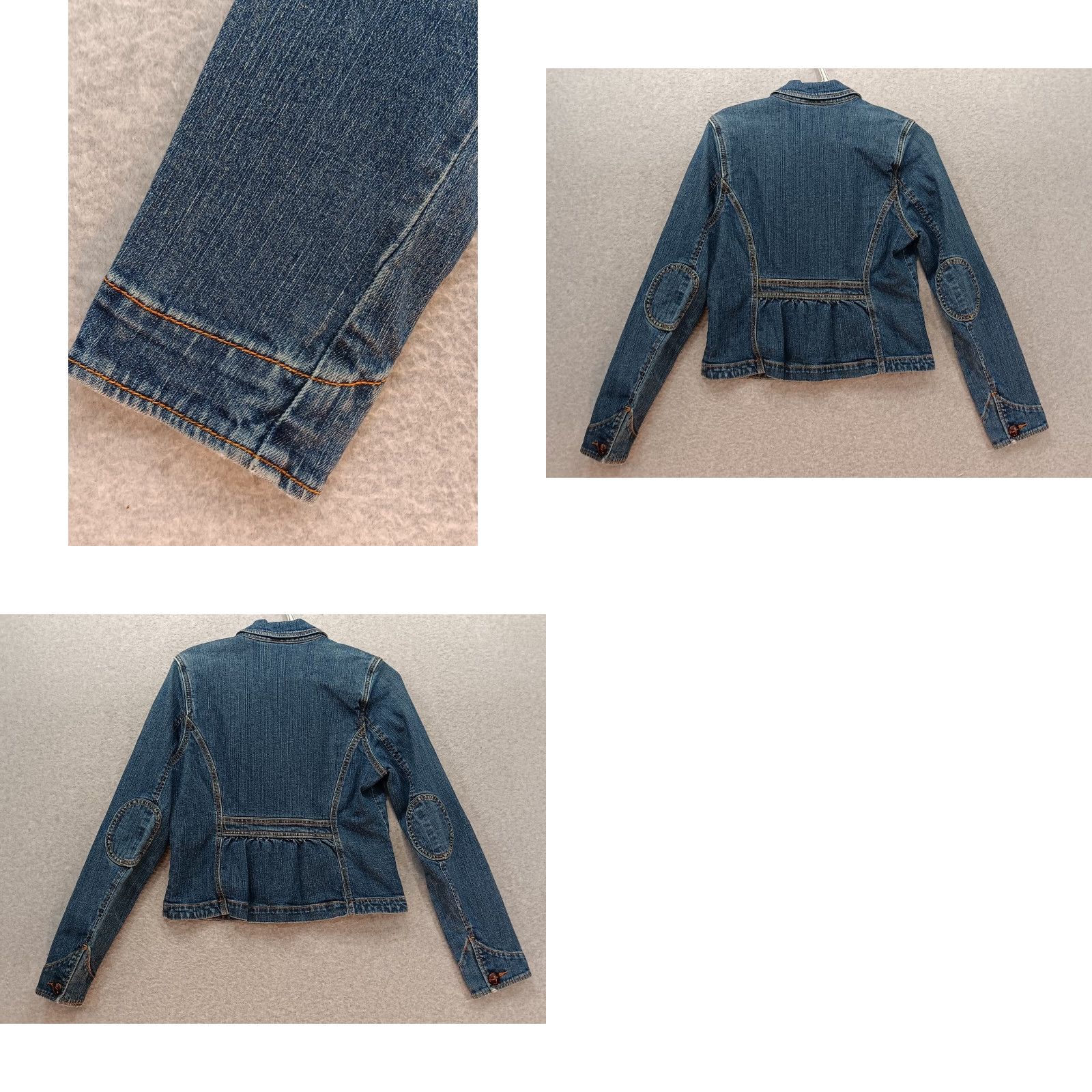 Levi's Levi's Denim Jacket Women Cropped Blue Embroidered Strawberry Elbow Patches M Size Jean Size 32" / US 10 / IT 46 - 8 Thumbnail