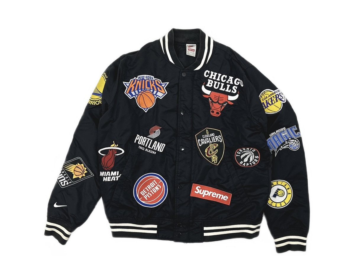 NBA Supreme nike nba teams warm-up Jacket bomber Jacket Size US S / EU 44-46 / 1 - 1 Thumbnail