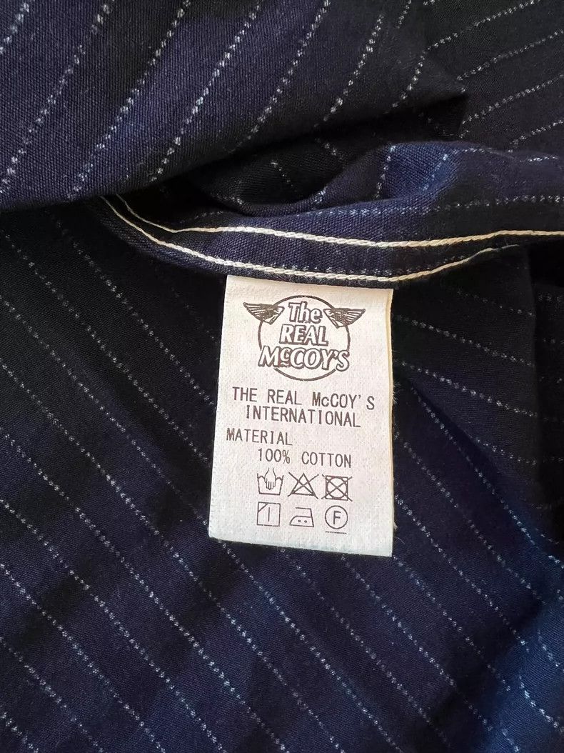 The Real McCoy's The Real McCoys Spot Dye Workwear Shirt, Size 17 Size US L / EU 52-54 / 3 - 4 Thumbnail