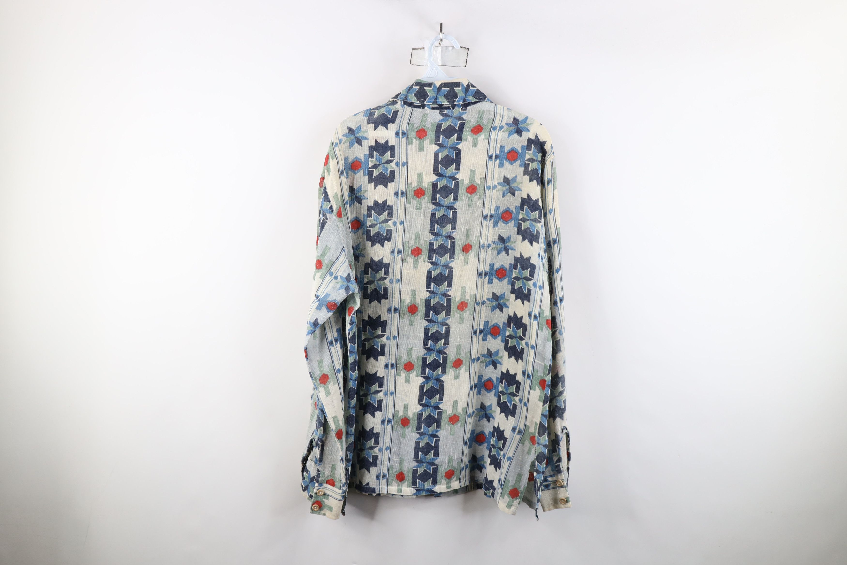 Vintage Vintage 70s Streetwear Southwestern Fiesta Button Shirt USA Size US L / EU 52-54 / 3 - 12 Thumbnail