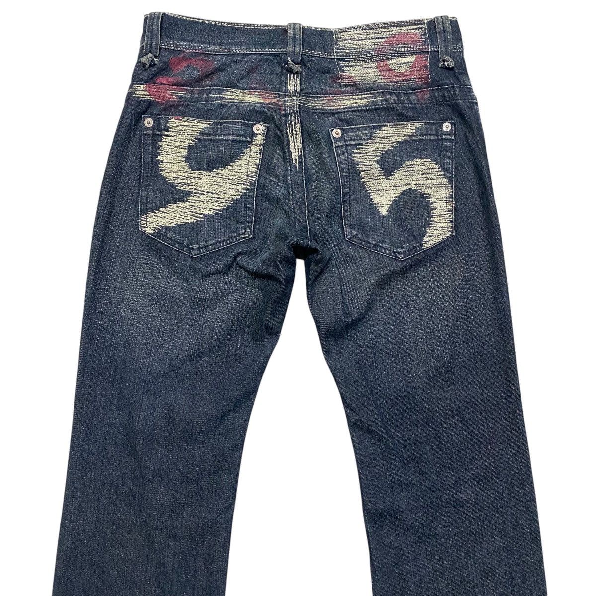 291295=Homme 291295 Homme Denim Low Flare Jeans Size US 30 / EU 46 - 9 Thumbnail