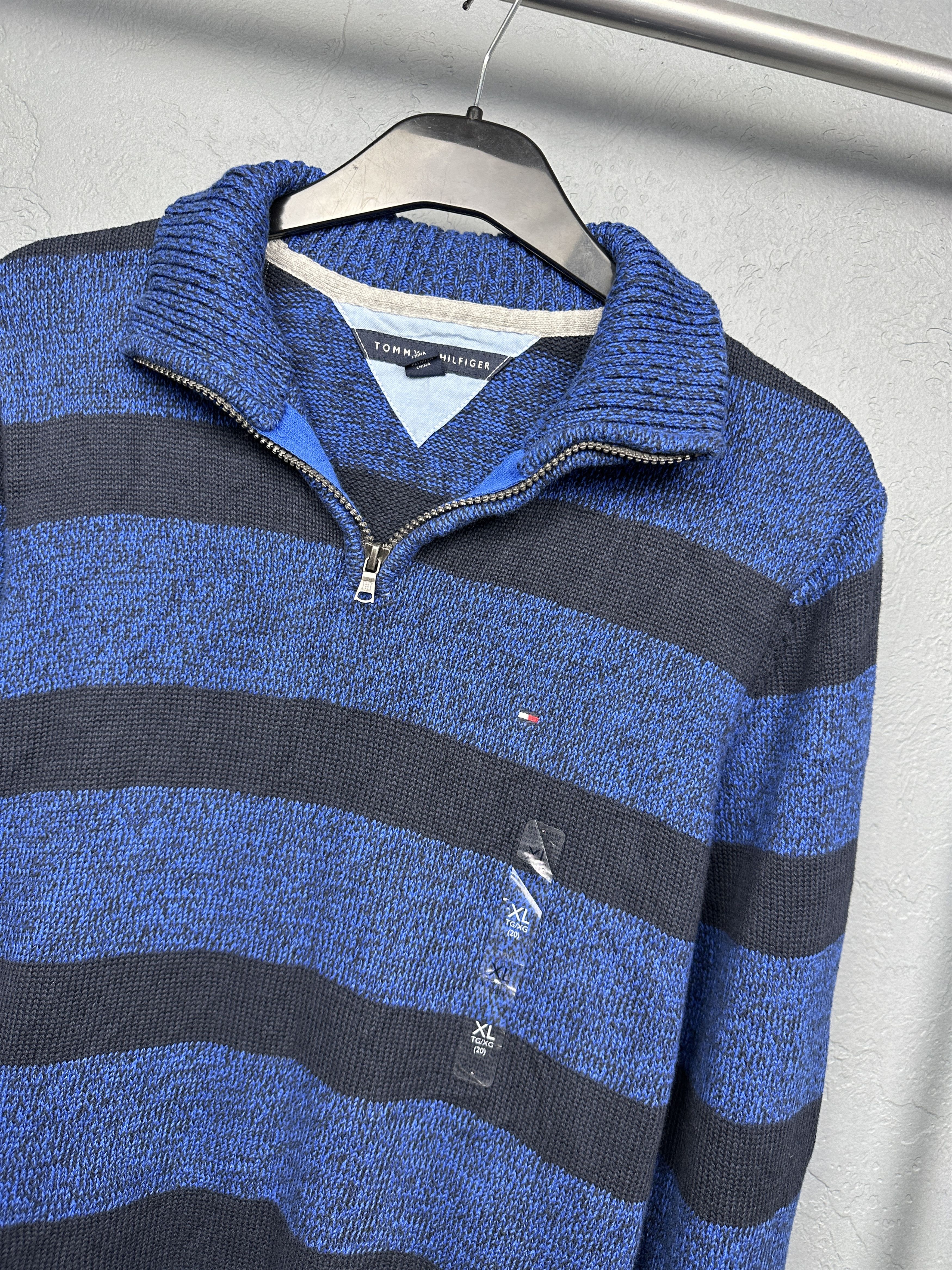 Tommy Hilfiger × Vintage NEW Tommy Hilfiger Vintage Mens Knit 1\4 Zip Sweater Size US S / EU 44-46 / 1 - 2 Thumbnail