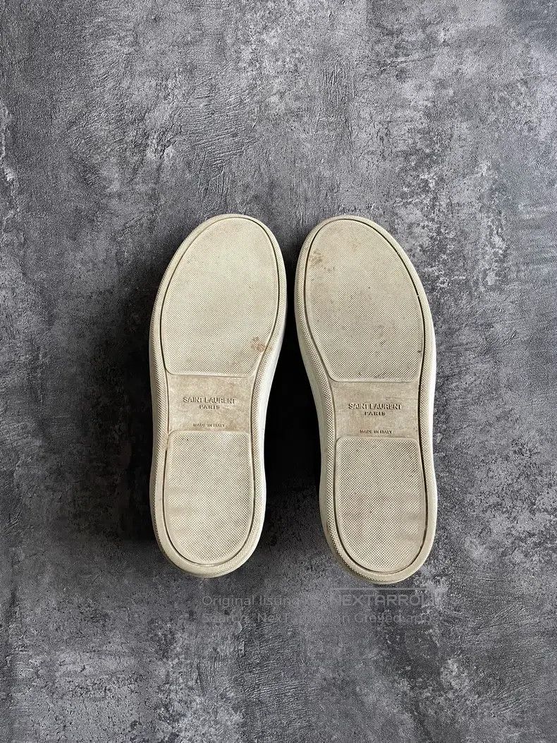 Saint Laurent Paris Saint Laurent Paris Black lightning heart stud flat shoes Size US 9 / EU 42 - 7 Thumbnail